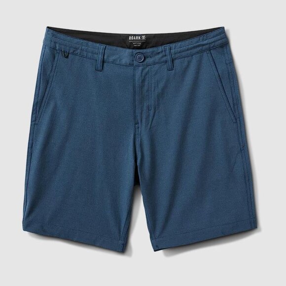 ROARK Men's Hytide Hybrid Shorts Size 32 In Navy - Picture 1 of 12